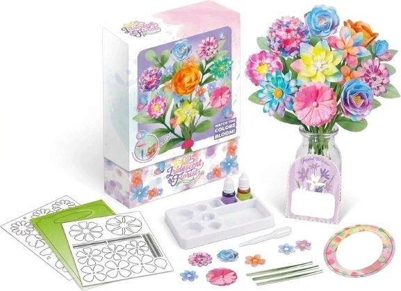 Kit de fleuriste créatif avec fleurs à colorier