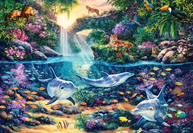 Puzzle 1500 pièces Jungle Paradise