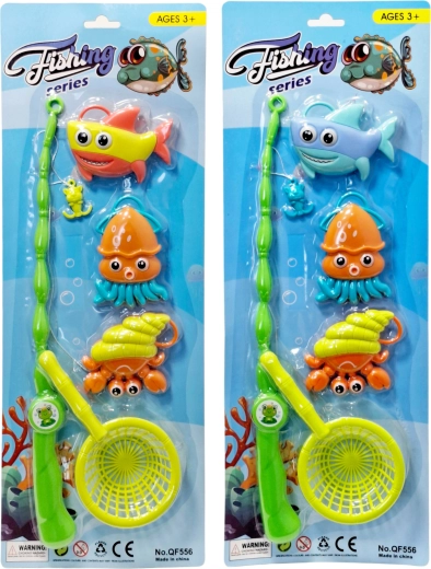 Jeu de pêche pour enfants avec canne et poissons