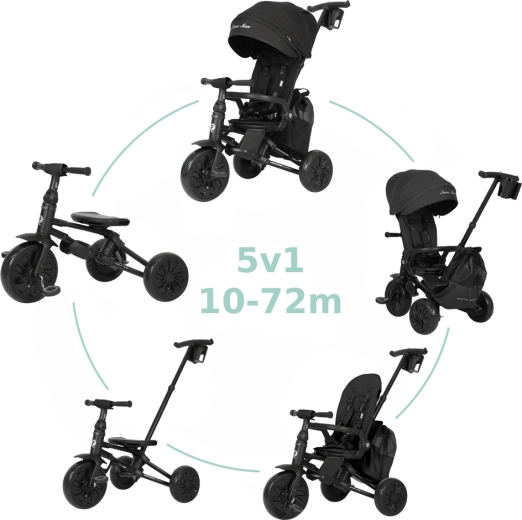 Qplay Nova Max 5v1 tricycle Black
