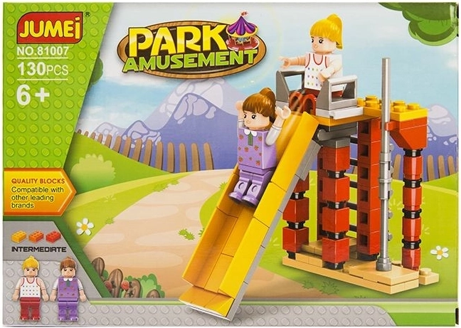 Jumei jeu de construction parc d’attractions 130 pièces (25 × 18 cm) - 1 pièce