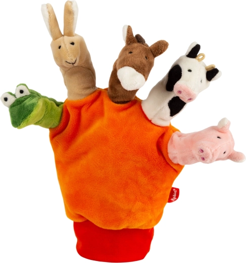 Gant marionnette en peluche Sigikid avec animaux