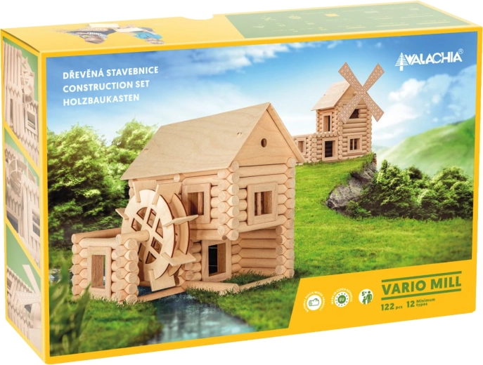 Walachia maquette de construction en bois Vario Mill (122 pièces)