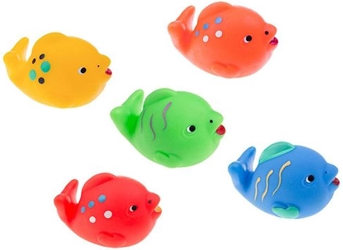 Tullo poissons en caoutchouc pour le bain 5 pcs