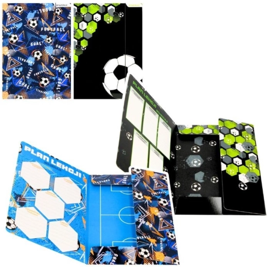 Chemises pour cahiers avec élastique A4 football - 1 pièce