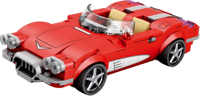 Kit de construction cabriolet rouge 311 pièces