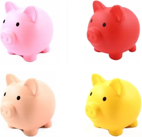 Tirelire en plastique en forme de cochon