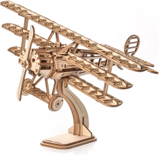 Little Story Puzzle 3D en bois avion triplan