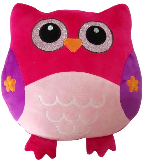 Coussin en forme de chouette 35 cm