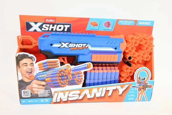Blaster ZURU X-Shot Insanity Manic à fléchettes en mousse
