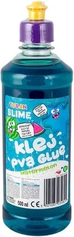 Colle PVA TUBAN turquoise au parfum de pastèque 500 ml