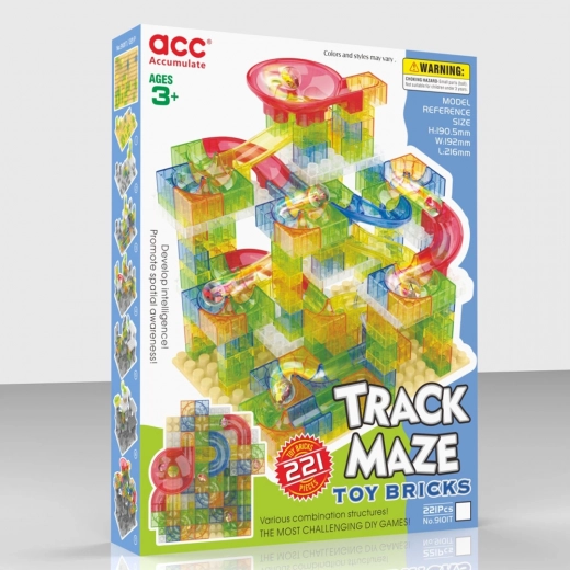 Mega circuit à billes 221 pièces