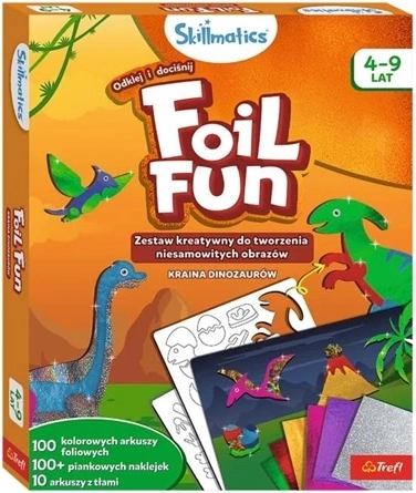Skillmatics Foil Fun Paysage des dinosaures – kit créatif avec feuilles métalliques