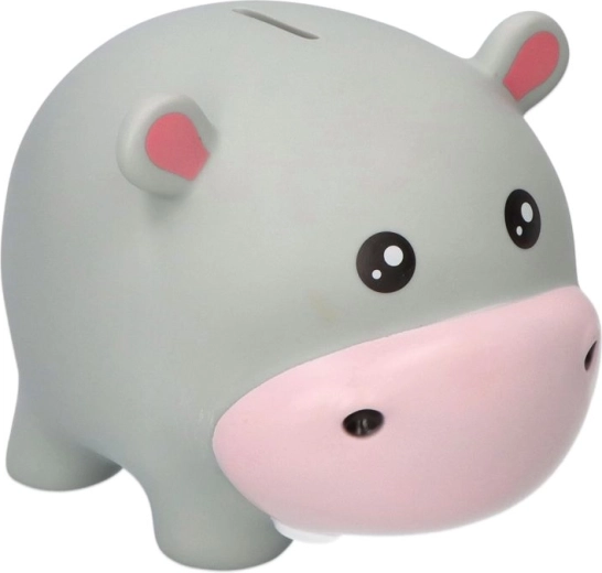 Grande tirelire hippopotame en PVC