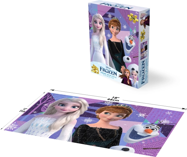 Puzzle 3D Disney La Reine des Neiges – Elsa et Anna, 200 pièces