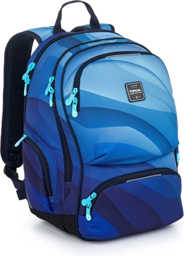 Sac à dos étudiant bleu Topgal Roth