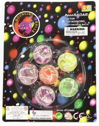 Balles en caoutchouc – 6 pièces