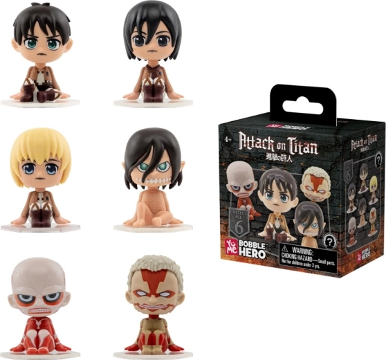 Figurine de collection Attack on Titan Bobble Hero assortie - 1 pièce