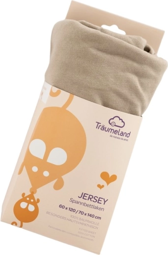 Drap-housse jersey Träumeland UNI taupe