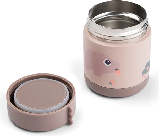 Done by Deer boîte isotherme pour repas Tiny farm rose 300 ml
