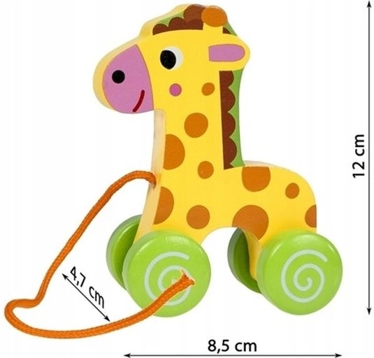 Smily Play girafe en bois à tirer