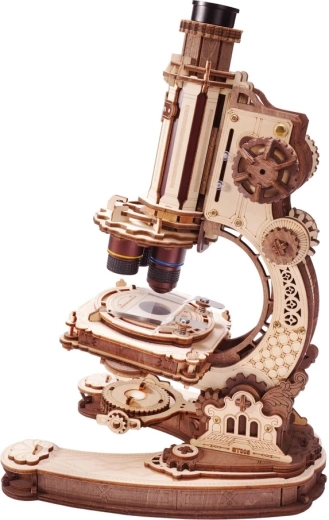 RoboTime ROKR puzzle mécanique 3D en bois – microscope
