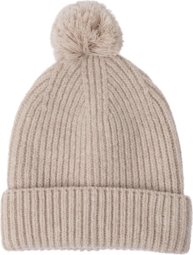 Bonnet en mérinos Lodger beige (3–6 mois) - 1 pièce