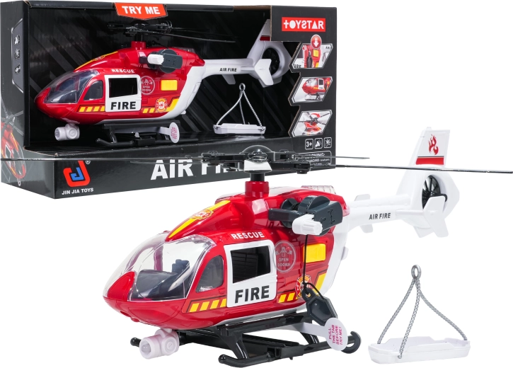 Hélicoptère de secours interactif des pompiers à l’échelle 1:14