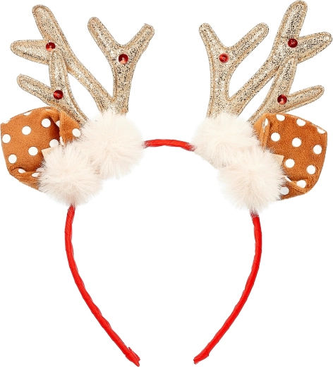 Souza! serre-tête de Noël avec bois de renne et petites oreilles