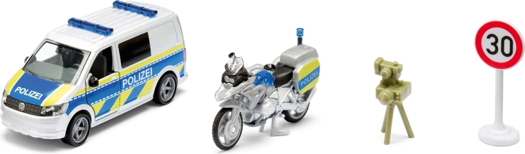 Siku Super set de police VW T6 avec moto BMW