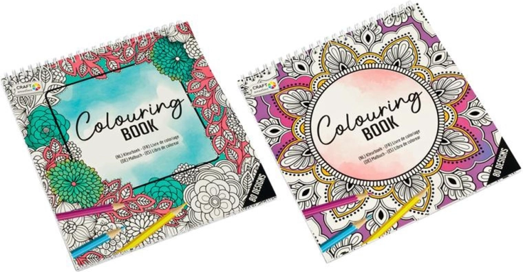 Livre de coloriage 40 feuilles – assortiment de motifs