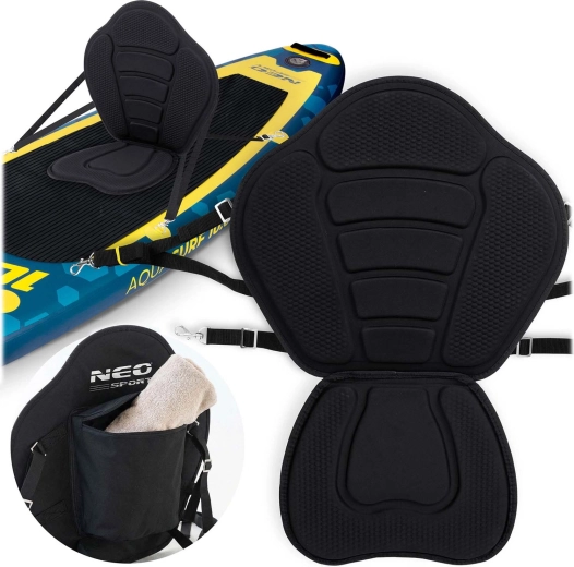 Siège en mousse pour paddleboard SUP – noir