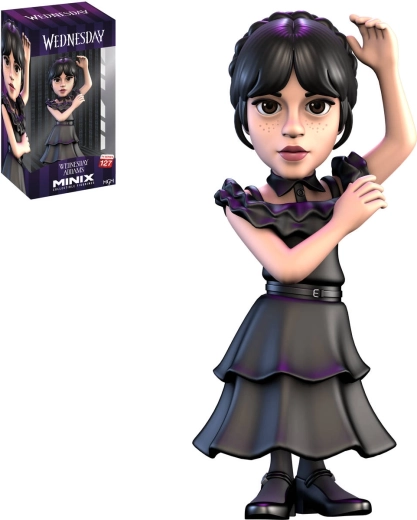 Figurine de collection Minix Wednesday Addams en robe de bal - 1 pièce