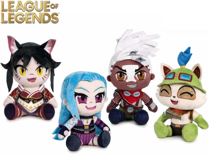 Peluches League of Legends 24 cm – Ahri, Jinx, Teemo, Ekko