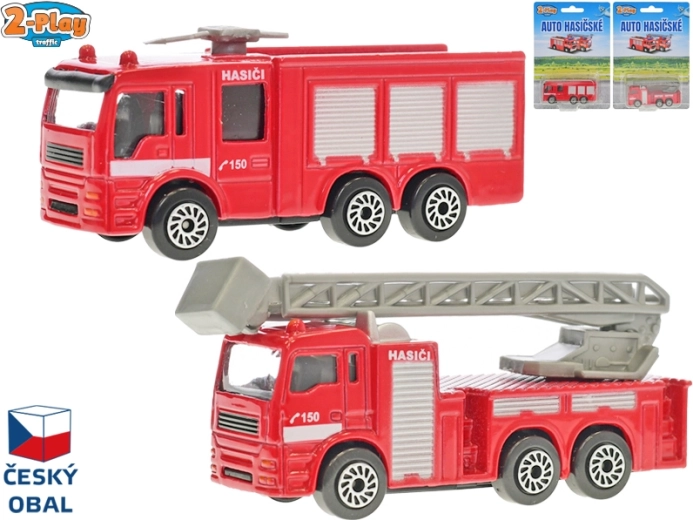 Modèle en métal de camion de pompiers 8 cm – 2-Play Traffic