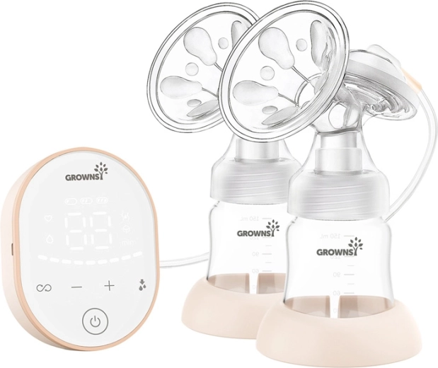 Tire-lait électrique double Grownsy – rose