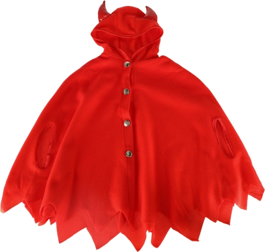 Costume de petit diable pour enfant avec cape et gants, taille S 100–110 cm