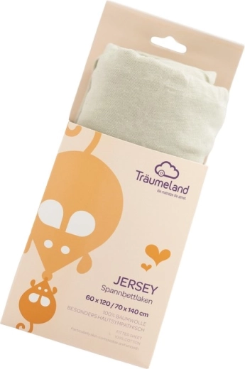 Drap-housse Träumeland en jersey uni Desert Sage