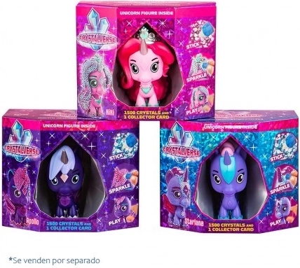 Crystalverse licorne galactique – kit de création avec cristaux 11 cm