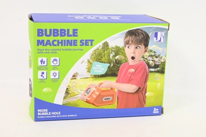 Machine à bulles à piles avec lumières LED (90 ml)
