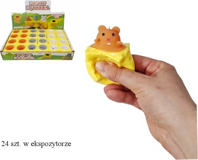Souris dans le fromage – décoration avec motif de souris dans un morceau de fromage