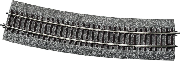 Roco Line rail courbe avec ballast