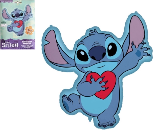 Ballon en aluminium Stitch 75 × 86 cm