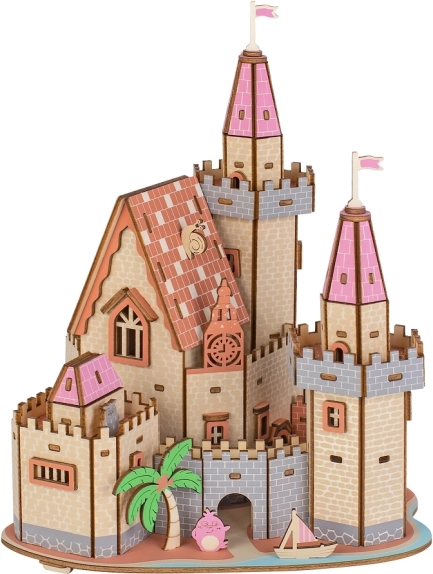 Puzzle 3D en bois – château sur la plage WOODCRAFT