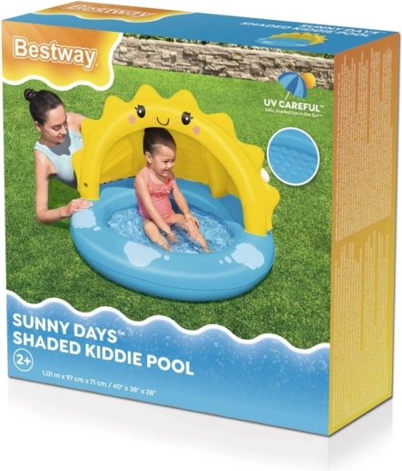 Piscine pour enfants gonflable avec auvent SOLEIL 101 × 97 cm