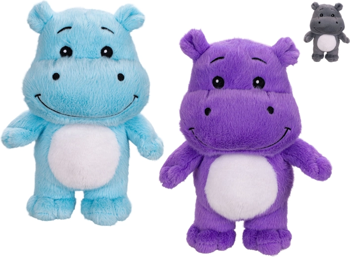 Hippopotame en peluche 26 cm (3 variantes de couleur) pour enfants dès la naissance