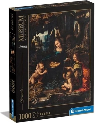 Puzzle Clementoni 1000 pièces Museum – La Vierge aux rochers (Léonard de Vinci)