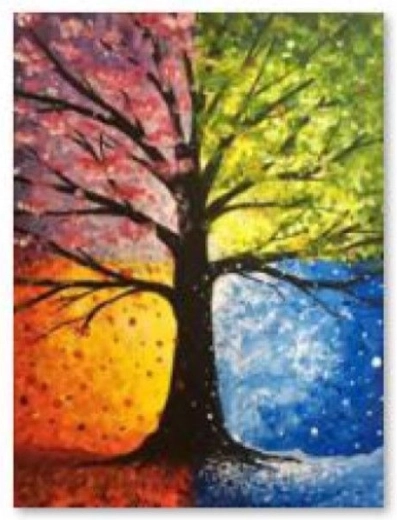 Peinture diamant – tableau arbre 30 × 40 cm