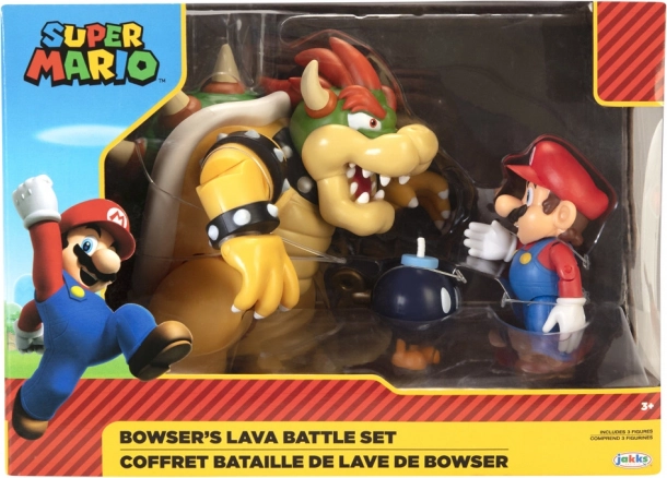Figurines Nintendo Super Mario Bowser vs. Mario