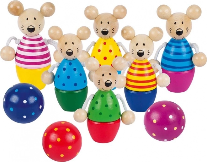Set de bowling de petites souris pour enfants